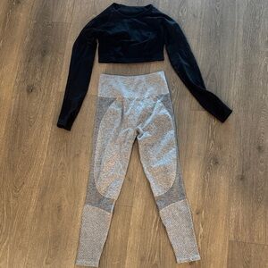 Crop top & workout leggings